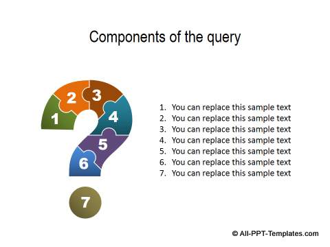 slide questions powerpoint ppt templates template list query components