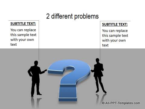 slide questions powerpoint ppt templates problems different