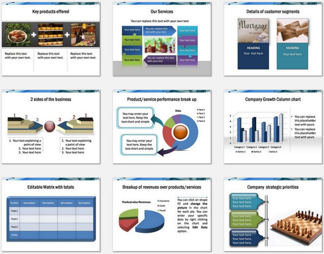 Online business presentation ppt slides