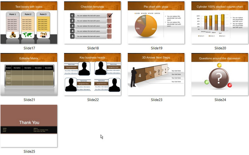 PowerPoint Finance Data Template 02