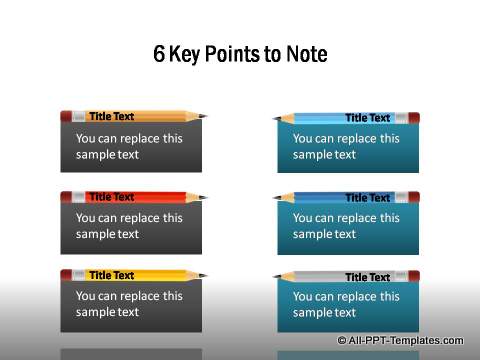 Text boxes with Pencils