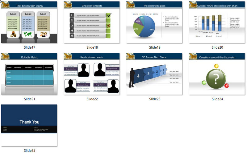 PowerPoint Key to Dollars Template 02