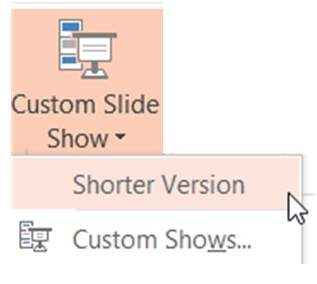 Accessing Custom Slideshows