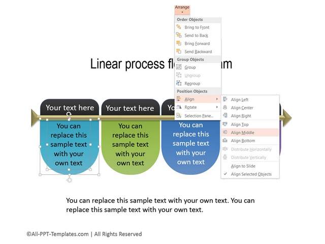 Alignment option for layers