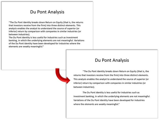 Before after comparison of quote slide