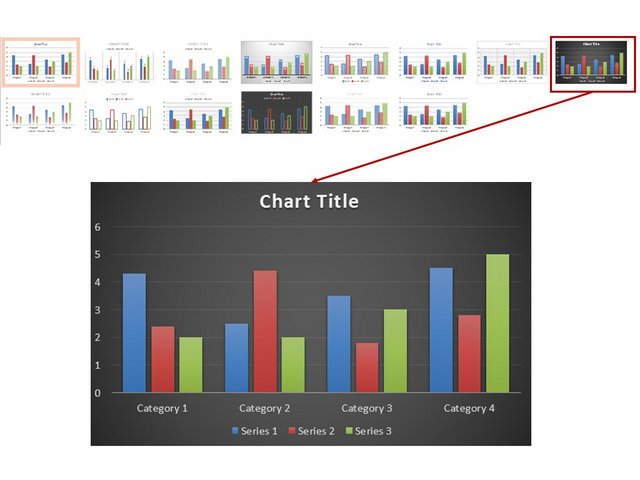 PowerPoint Chart Style Option
