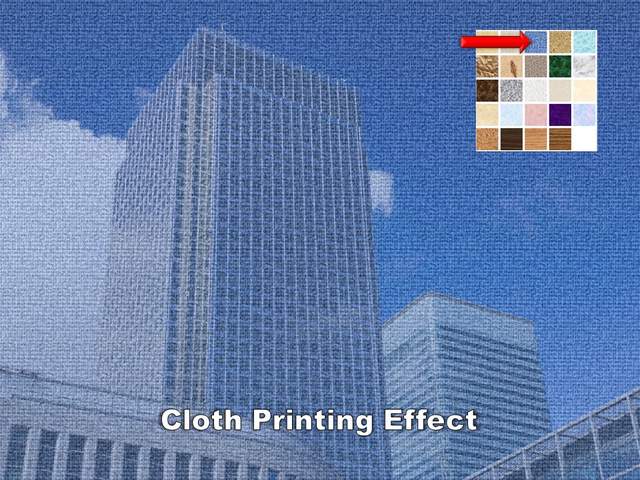 Cloth Printing Effect for Picture