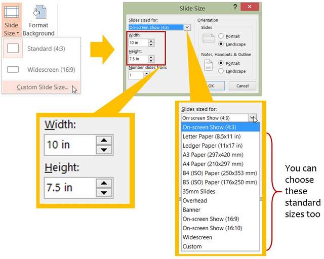 Custom Slide Size Tool In PowerPoint