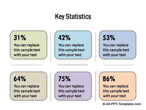 PowerPoint infographic key statistics 2