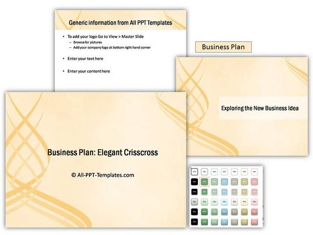 Elegant Crisscross PowerPoint Theme