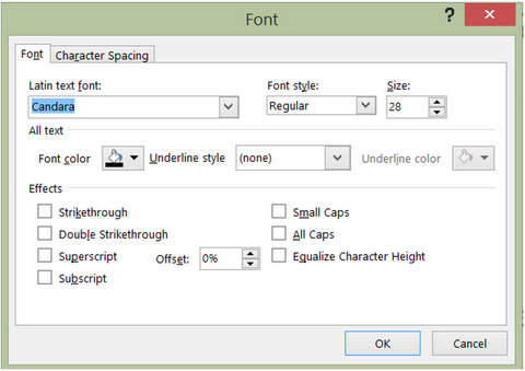 Edit Font in PowerPoint