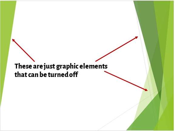 Graphic Elements in Slide Background