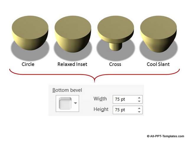 Increased 3D Bottom Bevel