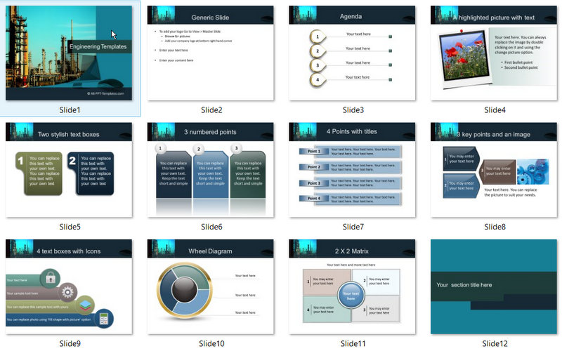 PowerPoint Process Engineering Template 01