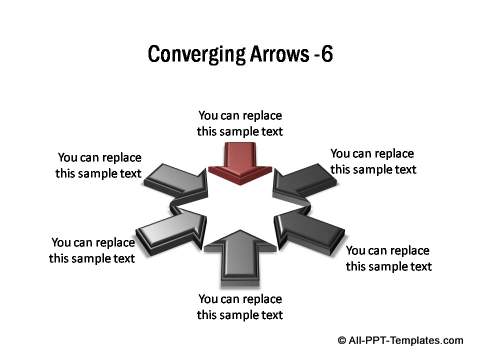 PowerPoint Arrows Converging