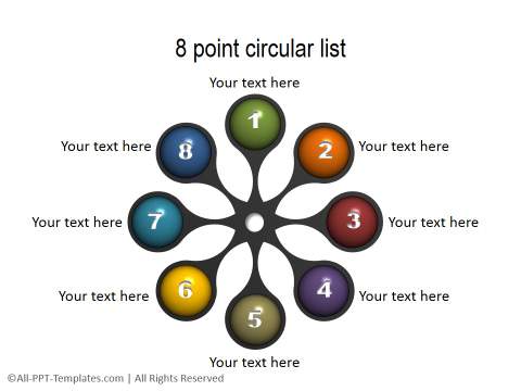 Circular Lists for 8 points