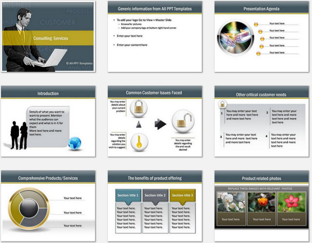 PowerPoint Consulting Services Charts 01