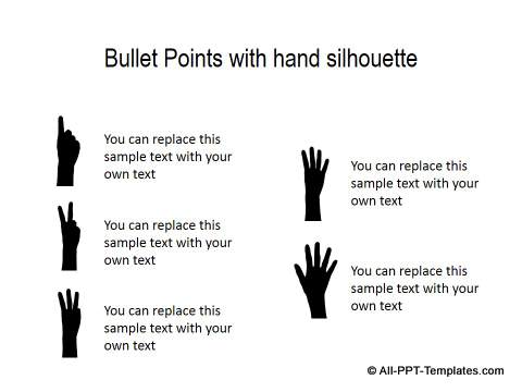 PowerPoint Creative List with Hand Silhouette
