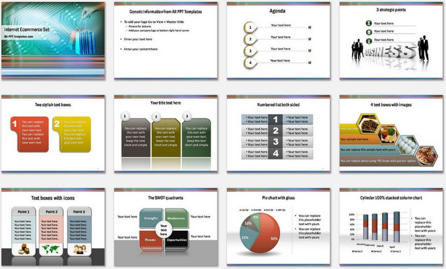 PowerPoint Ecommerce Charts 1