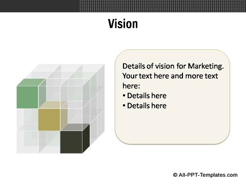 Market Evaluation Cube Vision Slide