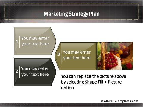 Business Growth 3 Creative boxes for Marketing Strategy Plan