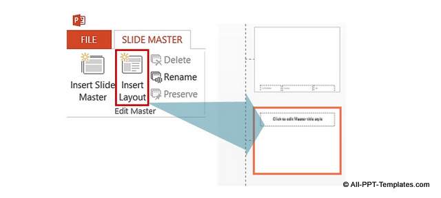 New Slide Layout Menu