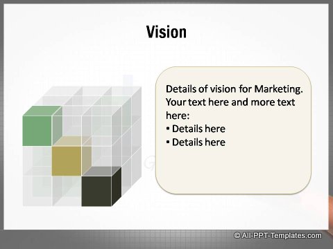 Market Growth Cube Vision Slide