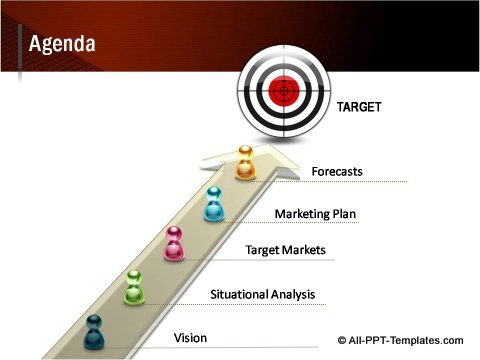 3D Target Agenda Slide