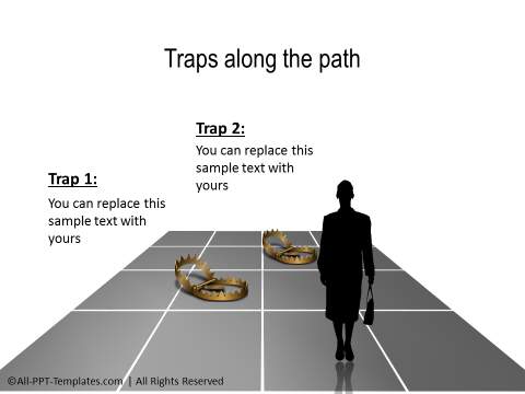 People Facing Traps Concept