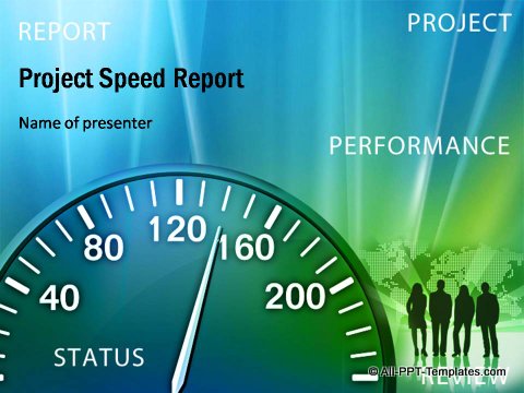 Pptx Project Speed Report Title Slide