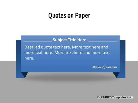 Quote highlighted on origami paper
