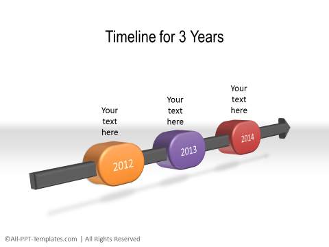 PowerPoint Linear Timeline 28