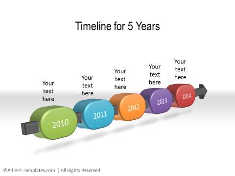 PowerPoint Linear Timeline 30