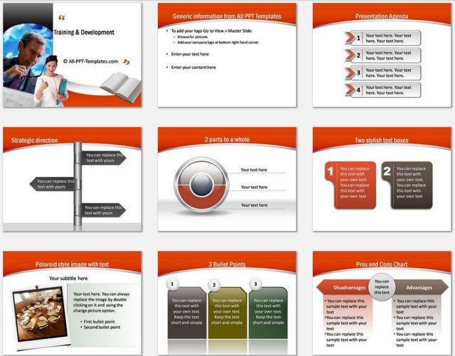 training presentation slide template