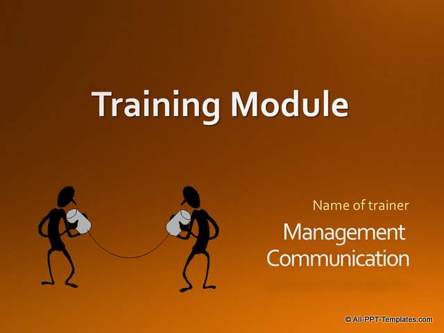 PowerPoint Training Title Slide : Before