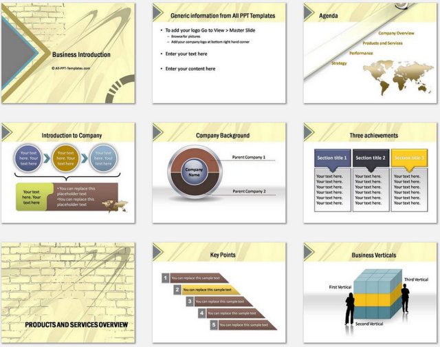 PowerPoint Wall Intro Charts 1