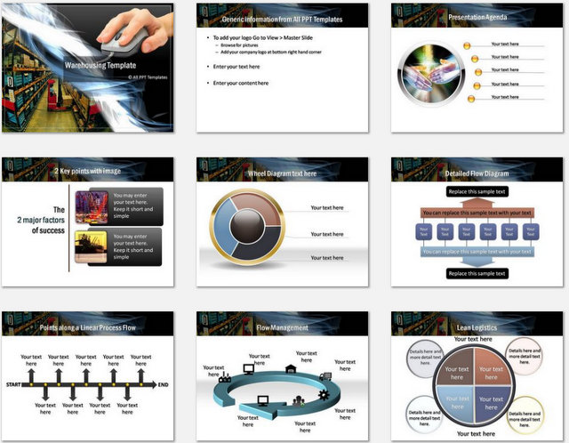 PowerPoint Warehouse Charts 01
