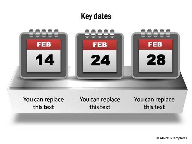 Project Timeline showing key dates on Calendar