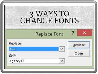 3 Ways to Replace Fonts