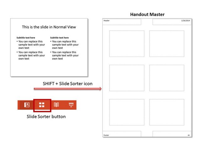 Shift Key for Handout Master