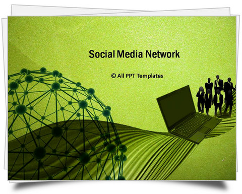 PowerPoint Social Media Network Template