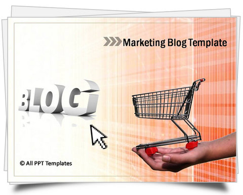 PowerPoint Marketing Blog Template