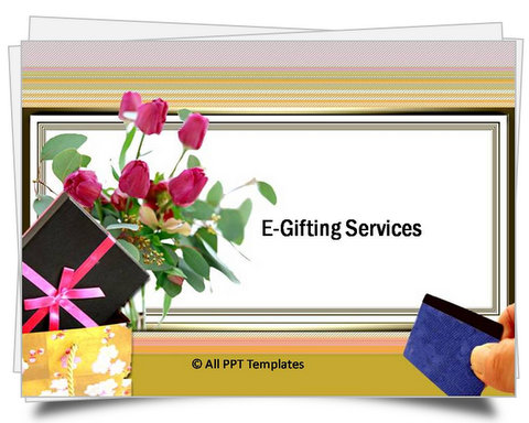 PowerPoint E-Gifting Services Template