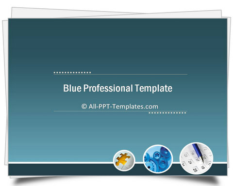 PowerPoint Blue Professional Intro Template