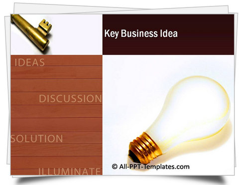 PowerPoint Key Business Idea Template