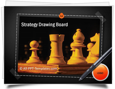 PowerPoint Strategy Drawing Board Template