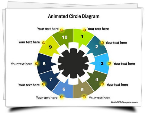 PowerPoint Animated Circle Diagram template