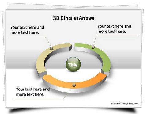 PowerPoint 3D Circular Arrows