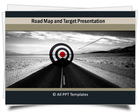 PowerPoint Professional Grey Roadmap Template
