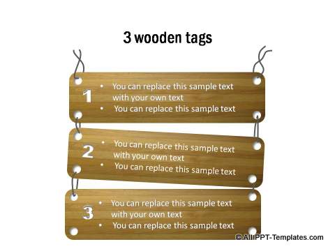Wooden Text Tags